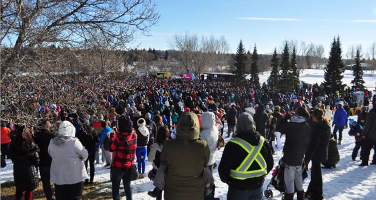 Initial estimates said over 8,200 people attended the event. (Kelly Malone/CBC)
