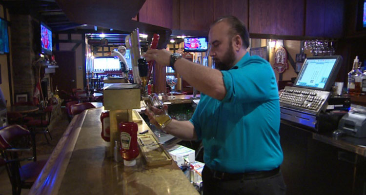 Peter Sereggela, owner of Cafe Tavern and Tap House, has had to reduce hours for some employees. (Glenn Reid/CBC)