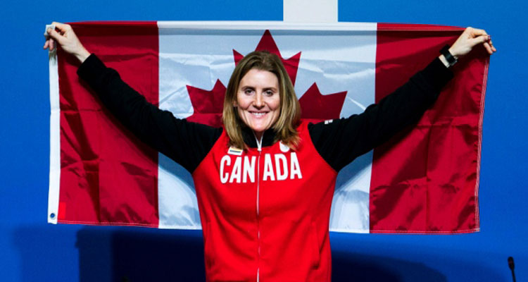 Hayley Wickenheiser has had a storied career, inlcuding winning gold with Team Canada at the Sochi Olympics. (Nathan Denette/CP) 