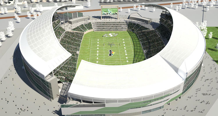 Simulation of Completed Mosaic Stadium - Courtesy of newmosaicstaium.com 