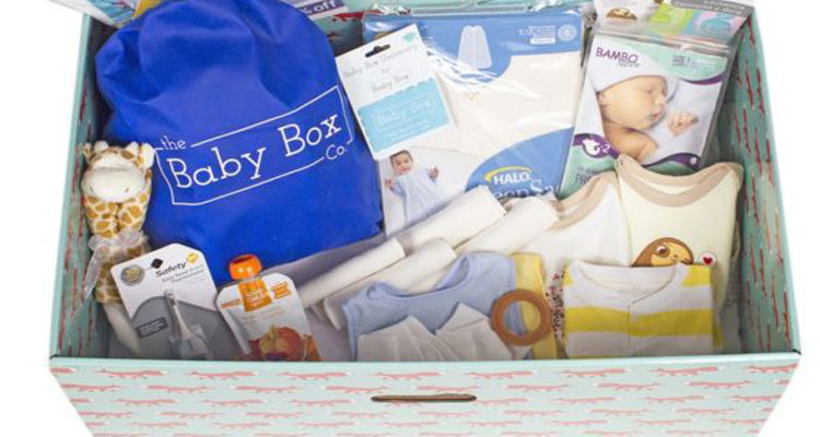 The box at Queen Charlotte's and Chelsea Hospital in London is decorated with foxes (Image Courtesy of Baby Box Co) 