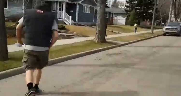 An Edmonton man is ambushing would-be pedophiles on camera. Image Courtesy of CTV News