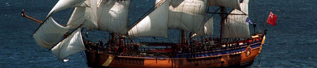 A replica of the Endeavour sails down the east coast of the North Island of New Zealand in 1995. It now resides at the Australian National Maritime Museum in Sydney. (Reuters)