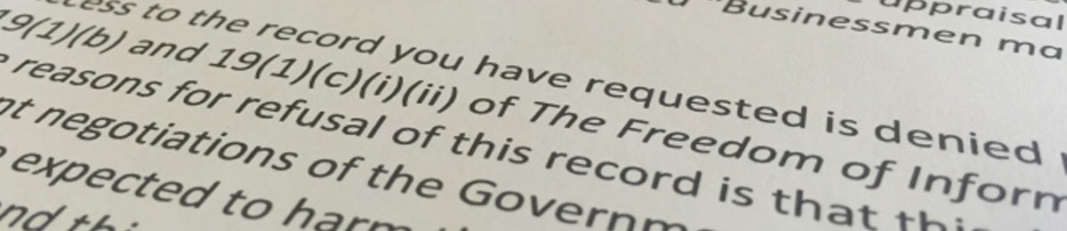 The Global Transportation Hub has denied CBC's request for access to an appraisal the GTH used to justify paying two Regina businessmen $103K an acre for 204 acres of land. (CBC News)