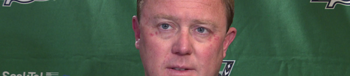 Roughriders head coach Chris Jones will speak to the media at 11 a.m. CST Monday. (Glenn Reid/CBC)