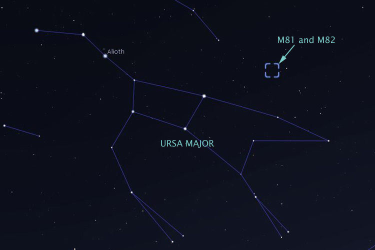 Image Courtesy of Stellarium Software - Edited by Author